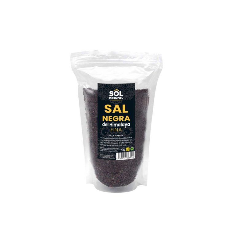 Sal negra del Himalaya Fina Kala Namak 1kg Sol Natural