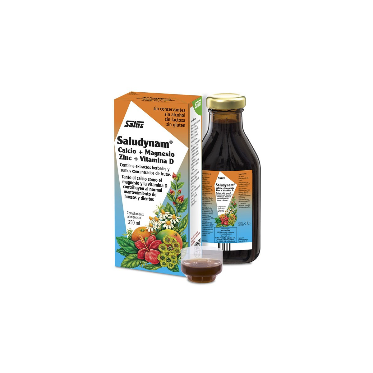 Saludynam Calcio+Magnesio+Zinc+VitD 250ml Salus