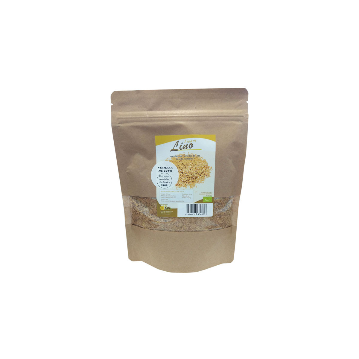 Semilla de lino triturada bio 250 g Dream Foods