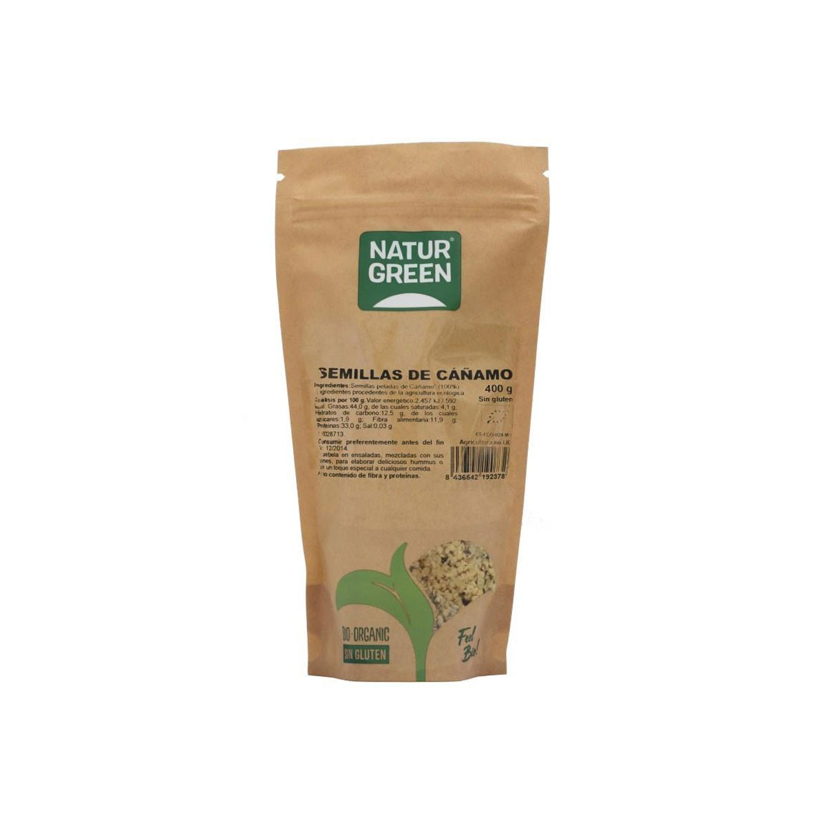 Semillas de Cañamo Bio 400g Naturgreen