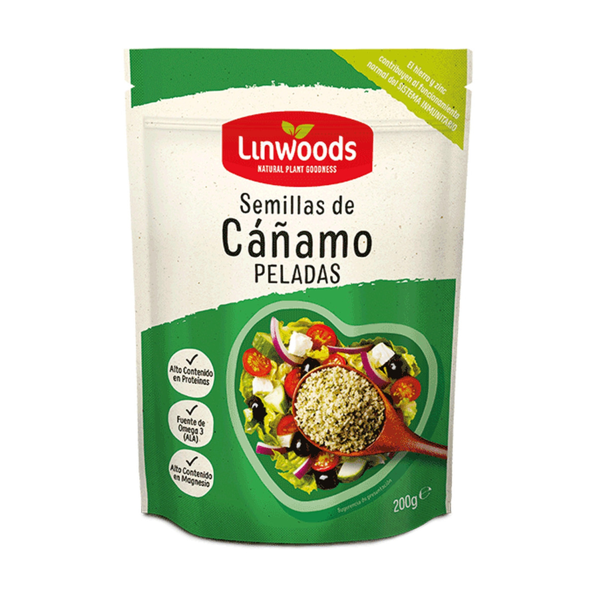 Semillas de Cañamo Peladas Bio 200g Linwoods