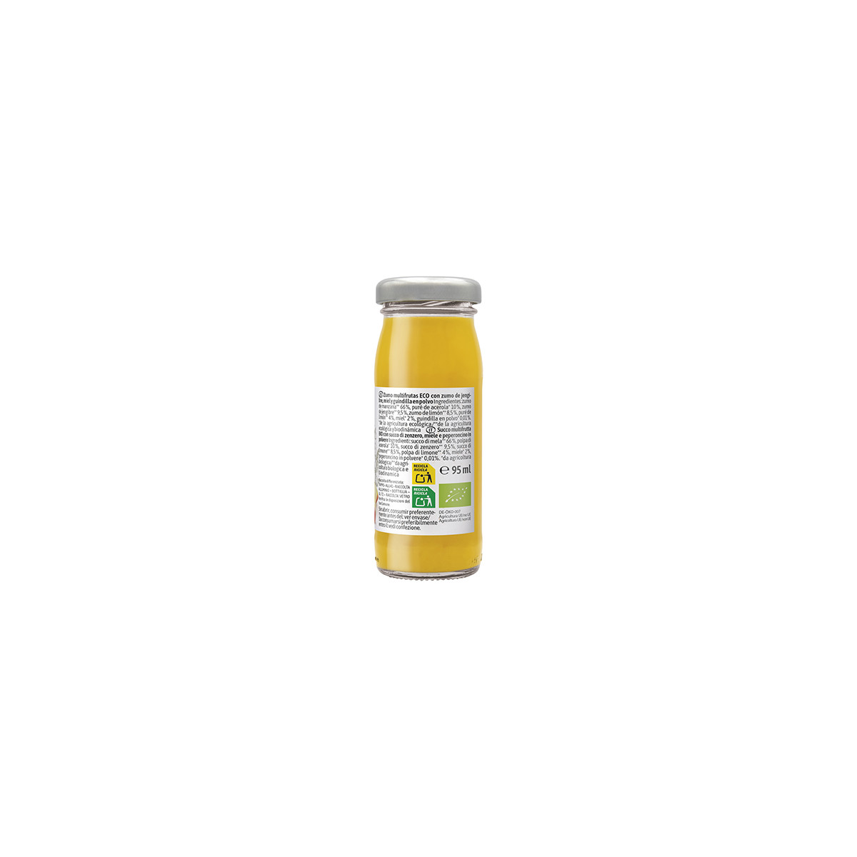 Shot de Jengibre, miel y limon Demeter Bio 95ml Voelkel