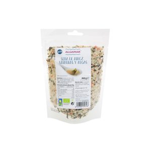 Sopa de arroz verdura y algas 500g Algamar