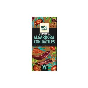 Tableta de algarroba con datiles bio 70g Sol Natural