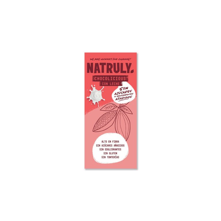 Tableta de Chocolate con leche 85g Natruly