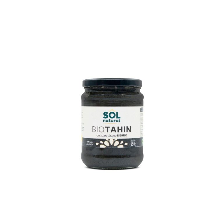 Tahin Negro crema de sesamo negro bio 250g Sol Natural