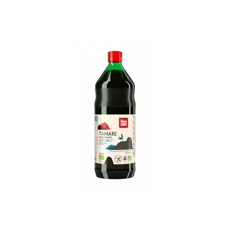 Tamari (salsa de soja) 25% menos de sal bio 1L Lima