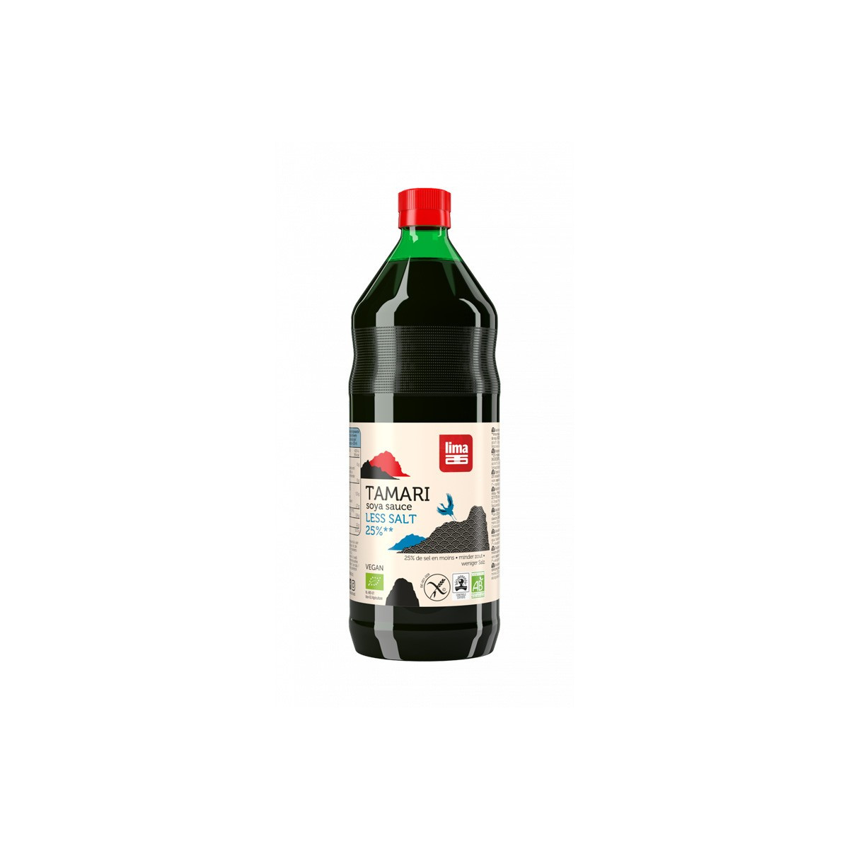 Tamari (salsa de soja) 25% menos de sal bio 1L Lima