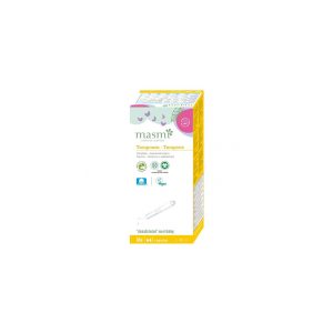 Tampon de algodon regular con aplicador bio 16ud Masmi