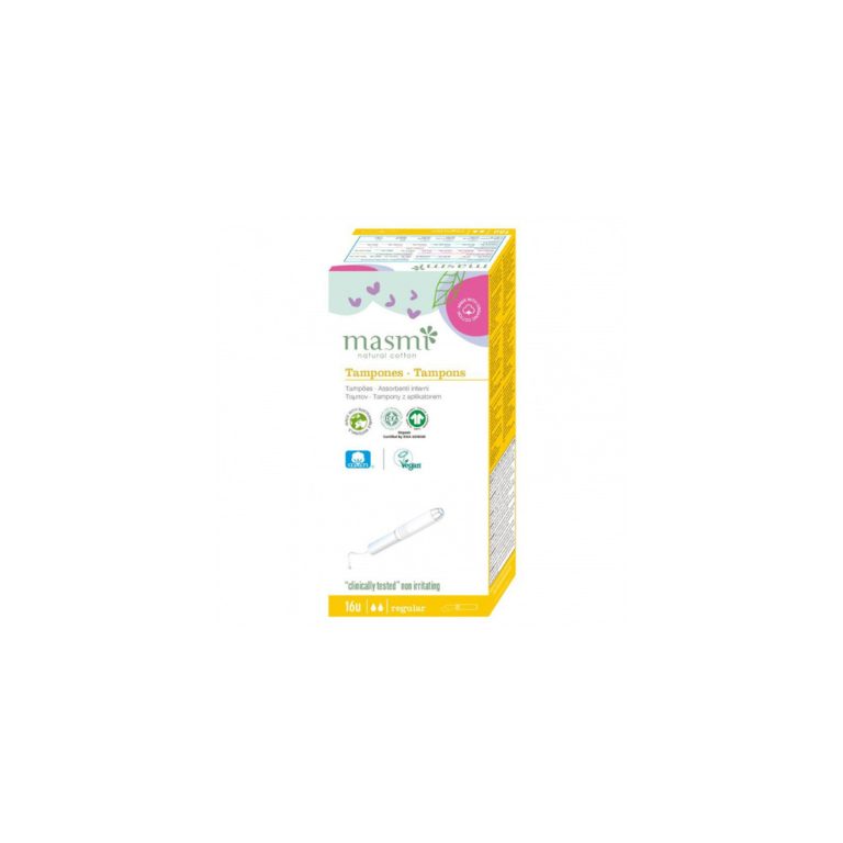Tampon de algodon regular con aplicador bio 16ud Masmi