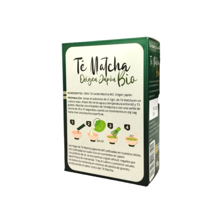 Te Matcha origen Japon Bio 12 Sticks x 1,5g Undercover