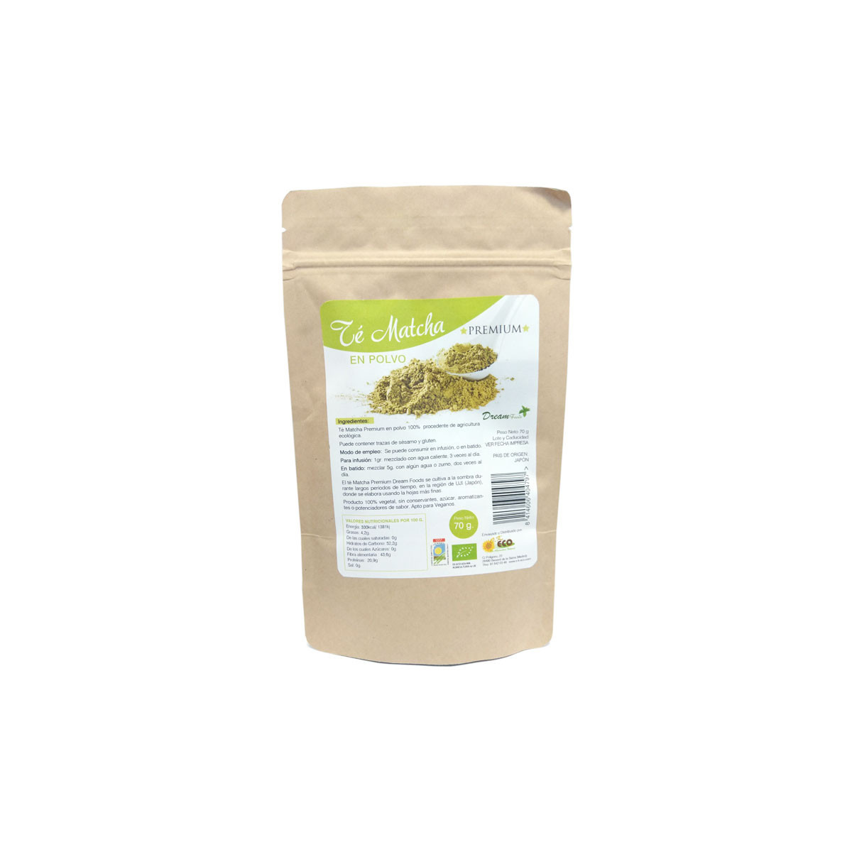 Te Matcha premium bio 70 g Dream Foods