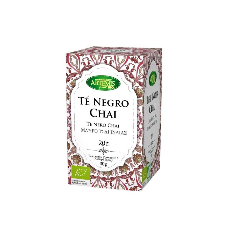 Te Negro Chai Bio 20 filtros Artemis