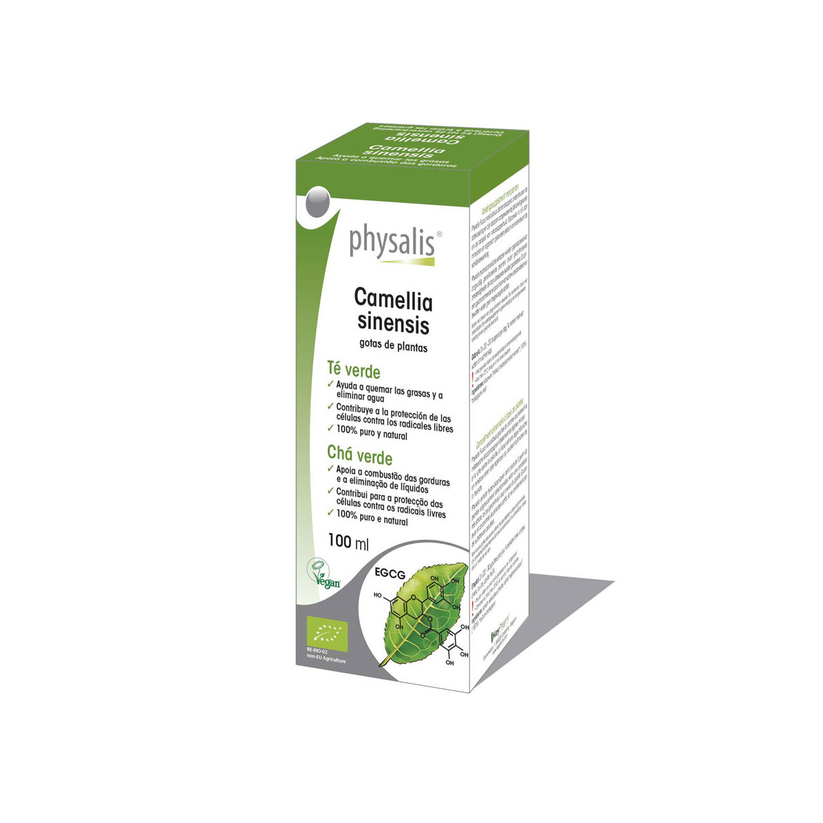 Te verde (camellia sinensis) extracto hidroalcoholico bio 100ml Physalis