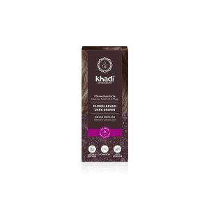 Tinte herbal Castaño Oscuro 100g Khadi