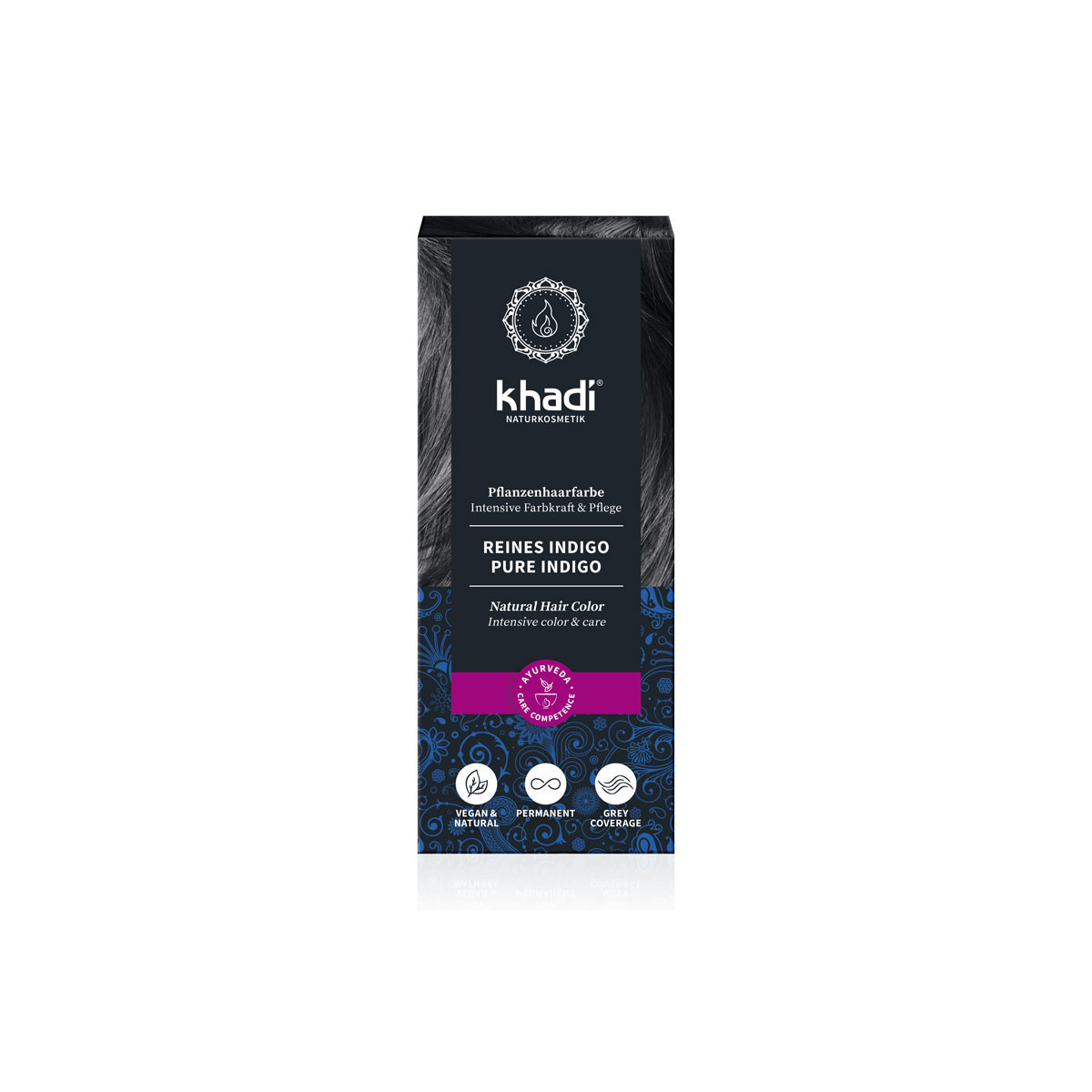 Tinte herbal Indigo 100% natural 100g Khadi