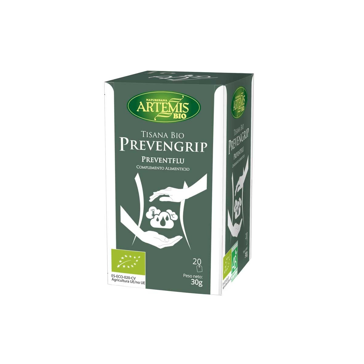 Tisana Prevengrip-T bio 20 filtros Artemis
