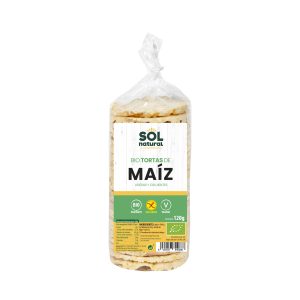 Tortas de maiz Bio sin gluten 120g Sol Natural
