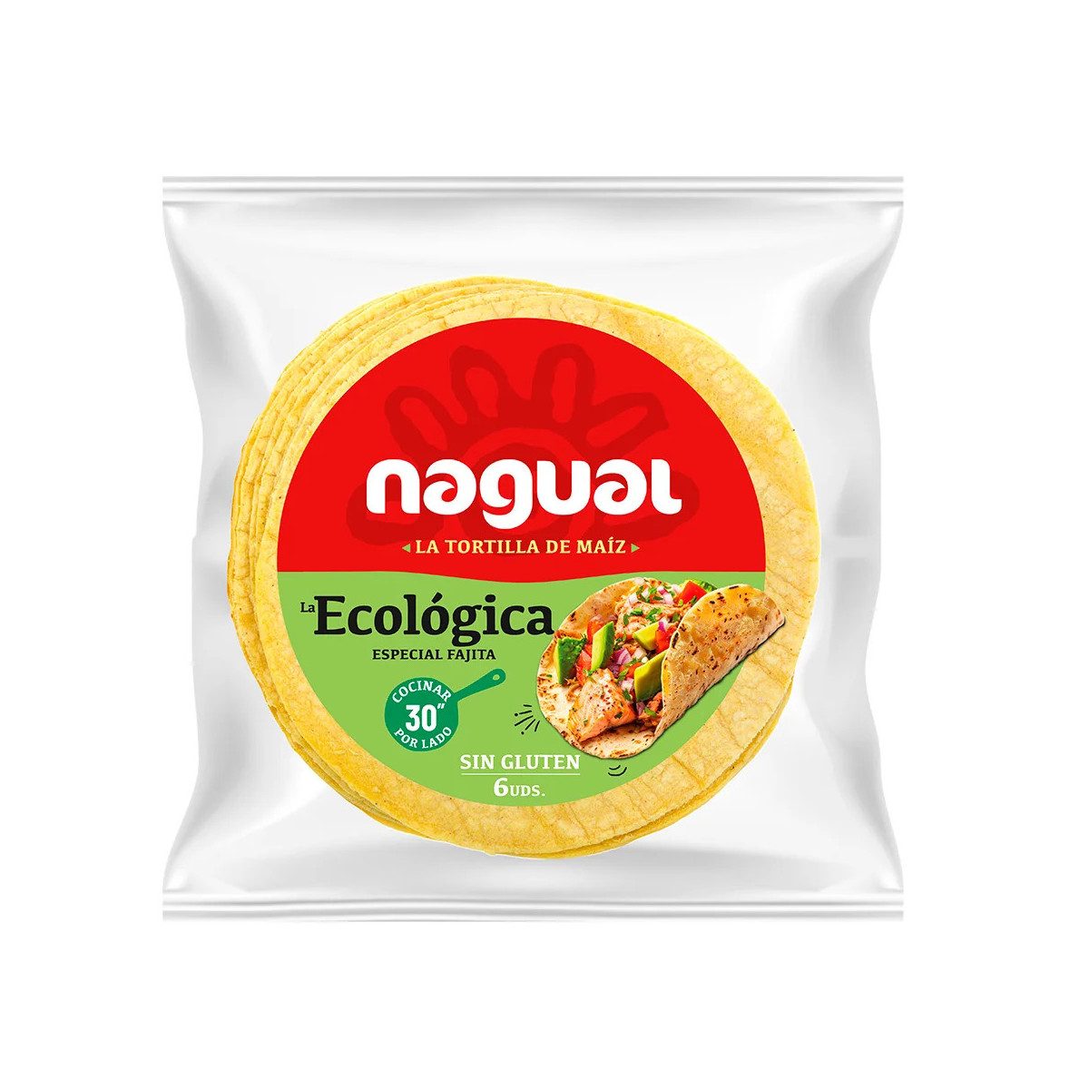 Tortilla maiz especial Fajita s/g 6 unidades Bio 150g Nagual