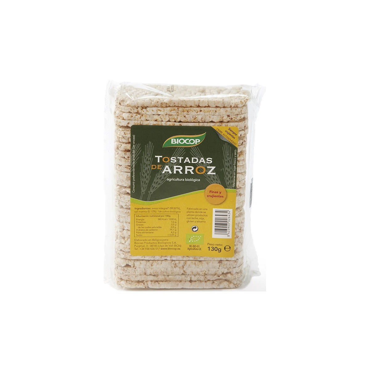 Tostadas de arroz bio 130g Biocop