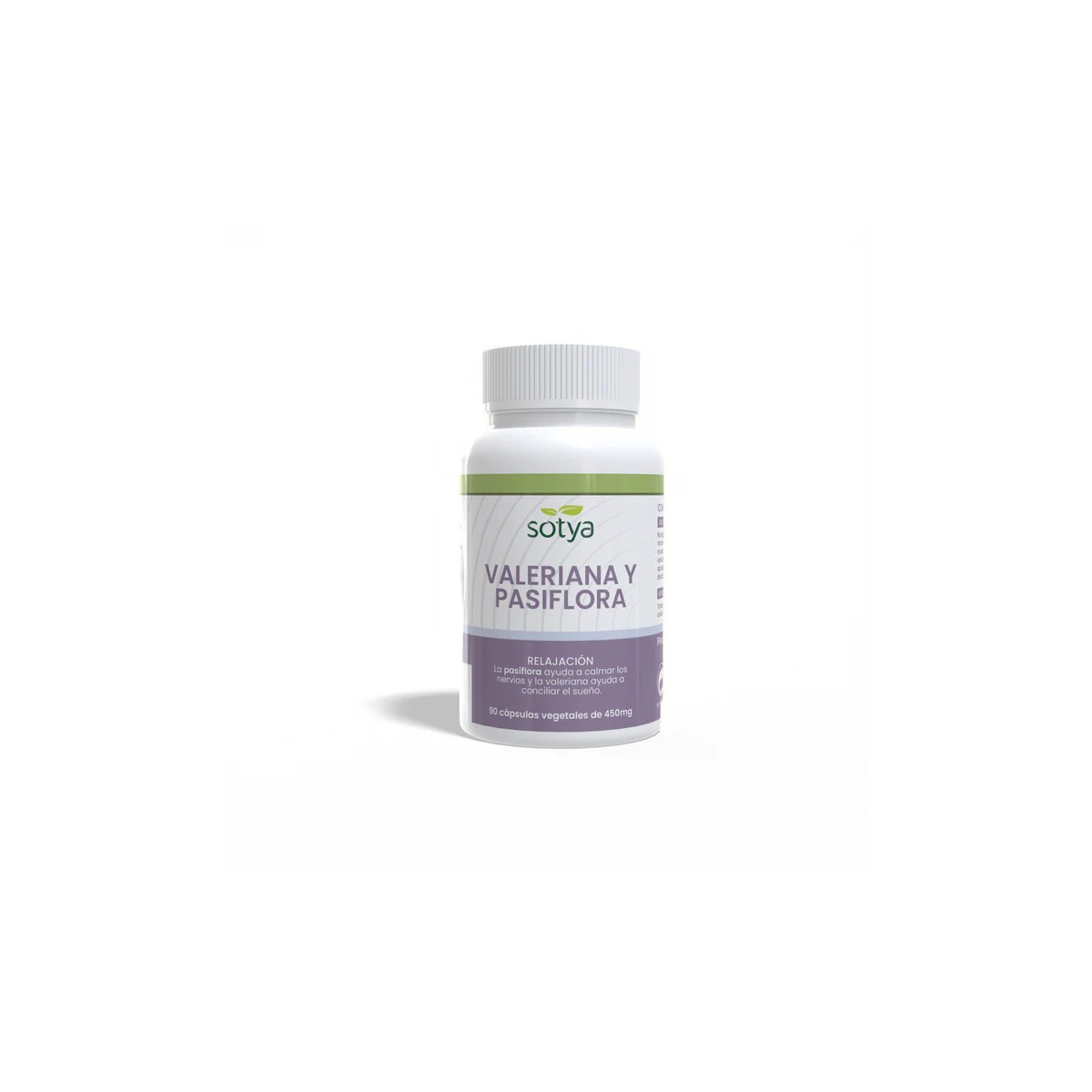 Valeriana y pasiflora 450mg 90 capsulas Sotya
