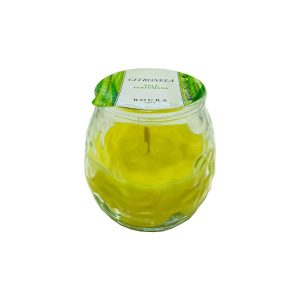 Vela citronela vaso de cristal 75x70mm 30H Roura AF