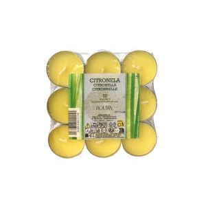 Vela Pack 18 calientaplatos citronela Roura