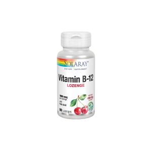 Vitamina B12+Acido Folico 1000mcg 90comp Solaray