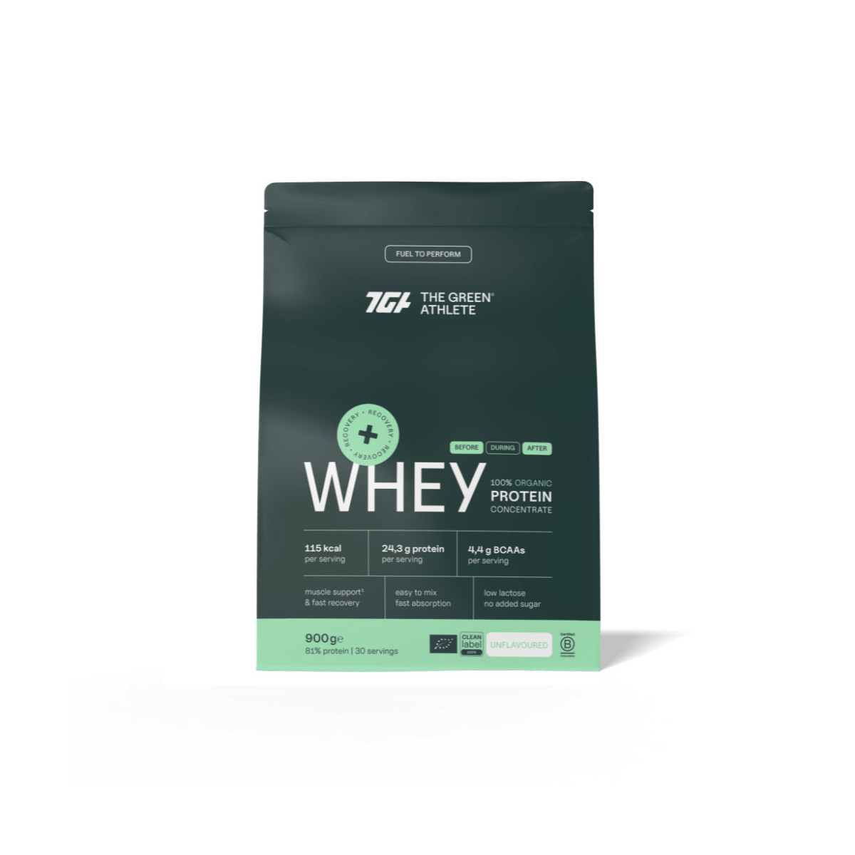 Whey protein concentrada sin sabor Bio 900g TGA