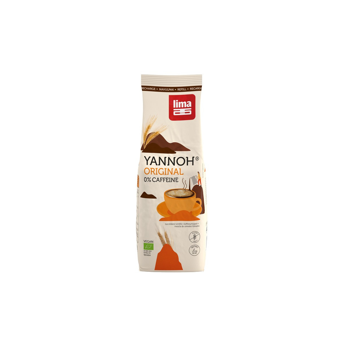 Yannoh instantaneo cafe de cereales bio bolsa 250g Lima