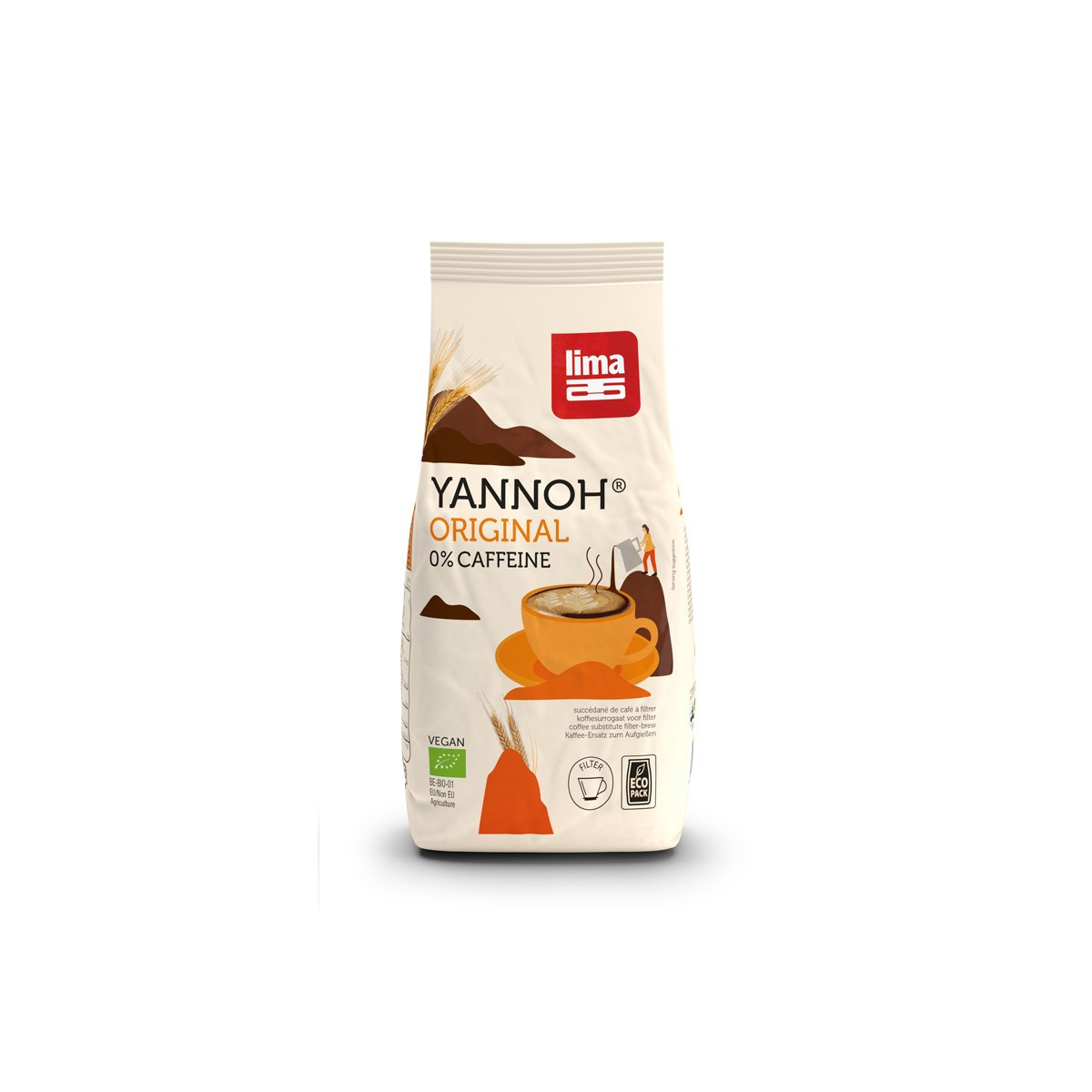 Yannoh para cafetera (cafe de cereales) bio bolsa 1kg Lima