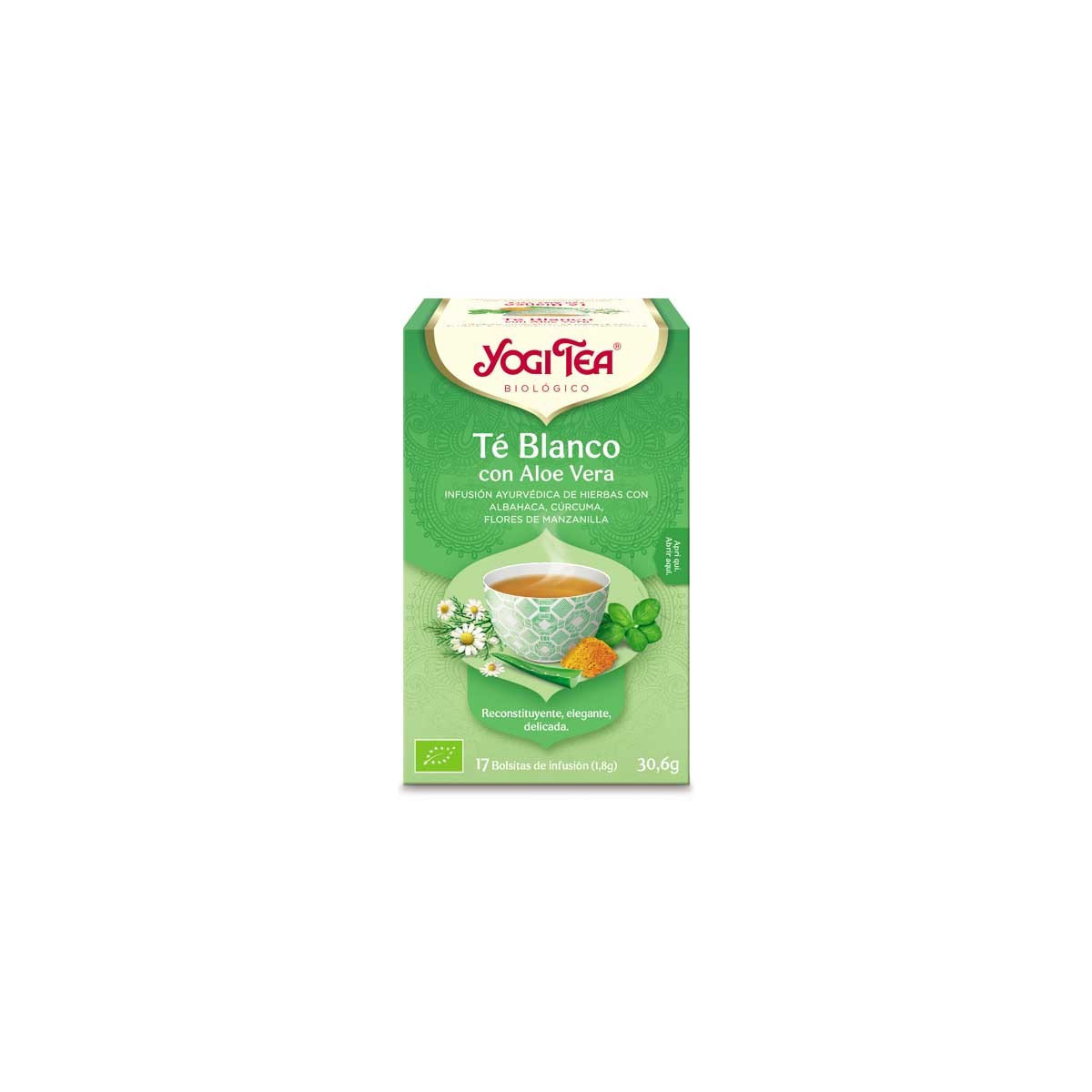 Yogi tea te blanco con aloe vera bio 17 filtro BIO