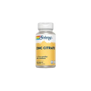 Zinc Citrate + semillas de calabaza 60vcaps Solaray