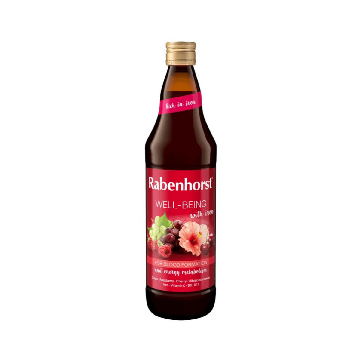 Zumo Well-being con Hierro 750ml Rabenhorst
